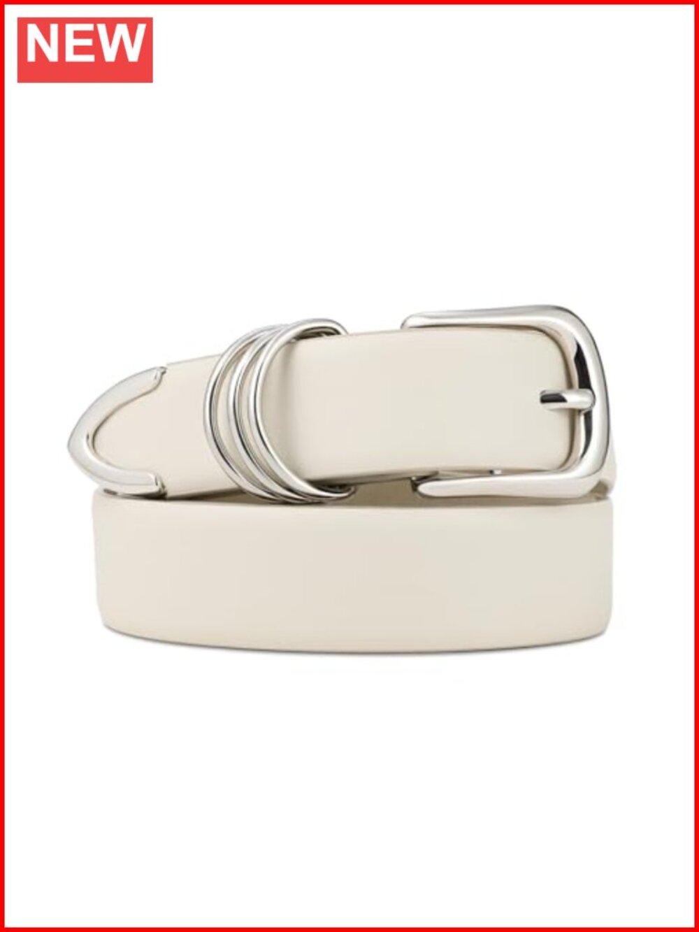 Women's Leather Belt Metal Buckle Fashion Waist Belt